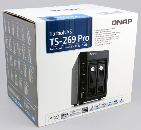 Упаковка QNAP TS-269 Pro