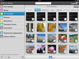 Программа GoFlex Media на iOS