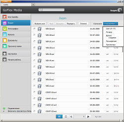 Интерфейс Seagate GoFlex Satellite в браузере на ПК