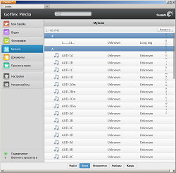 Интерфейс Seagate GoFlex Satellite в браузере на ПК