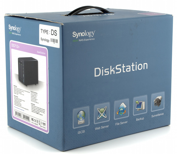 Упаковка сетевого накопителя Synology DS712+