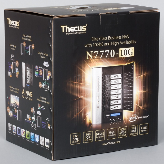 Упаковка сетевого накопителя Thecus N7770-10G