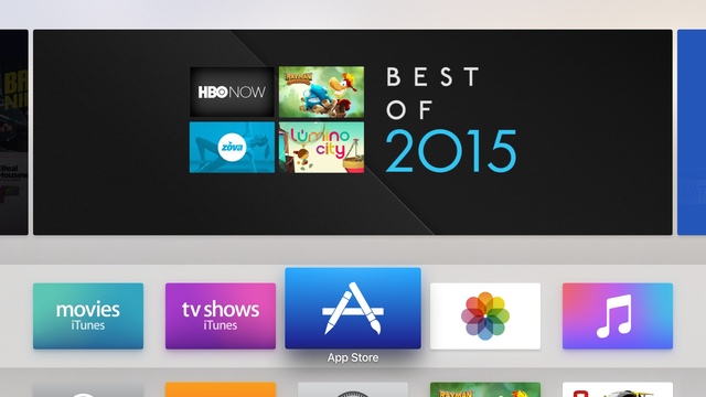 Apple TV Gen 4 интерфейс 2015