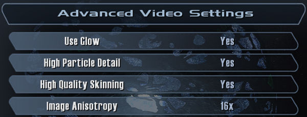 Advanced Video Settings 2