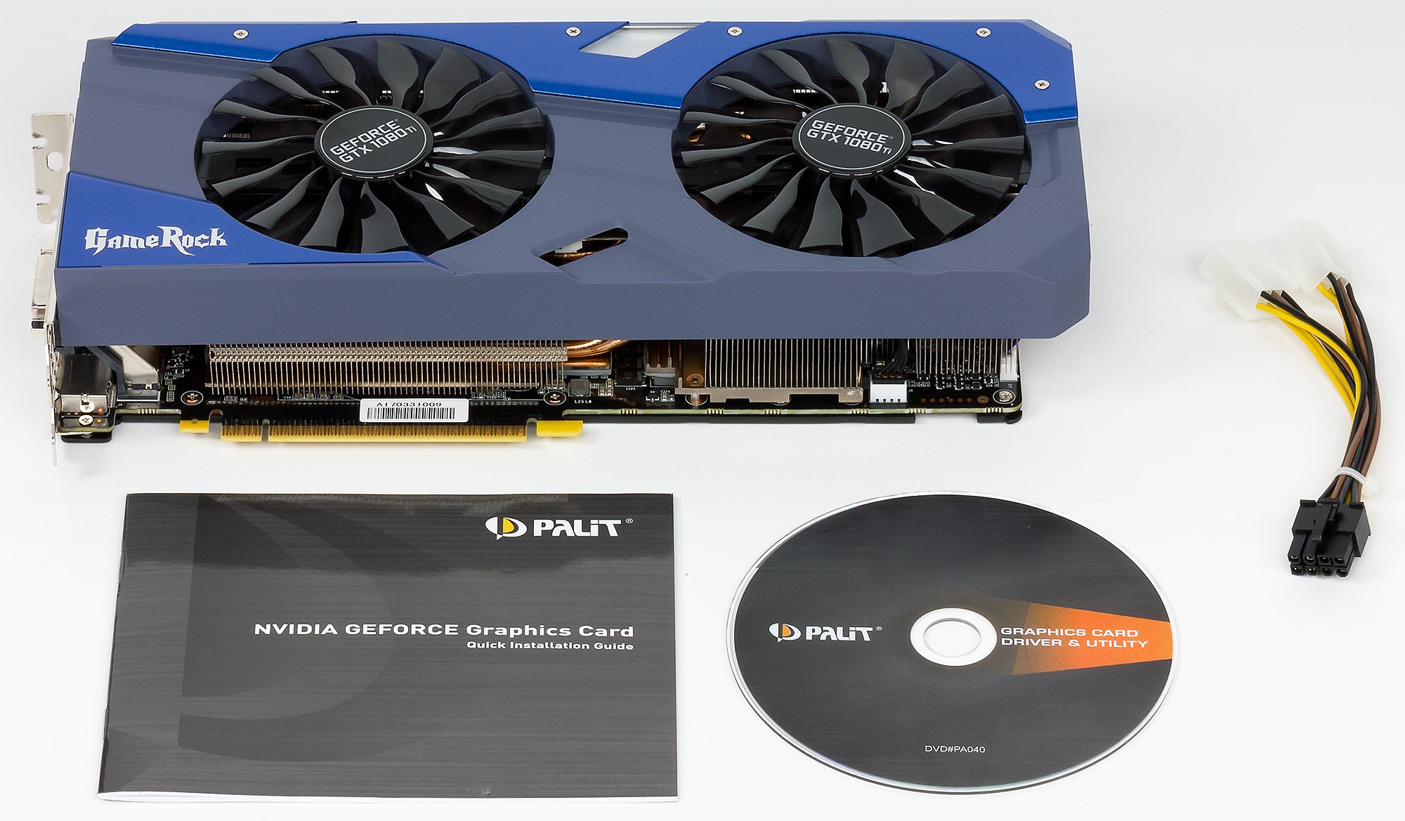 Видеоускоритель Palit GeForce GTX 1080 Ti GameRock Premium Edition (11 ГБ):